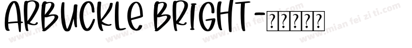arbuckle bright字体转换